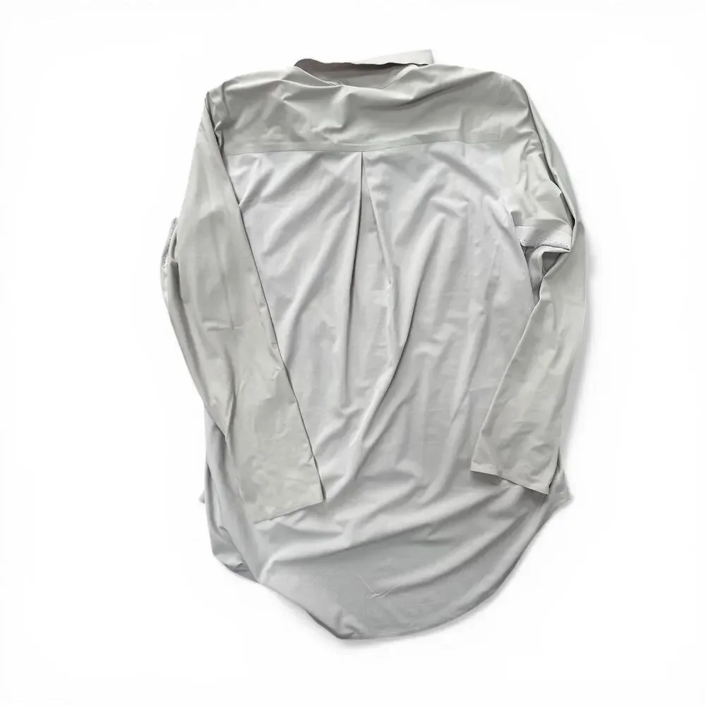 Athleta Urbanite Long Sleeve Button Down Relax Fit Performance Top - Picture 5 of 6